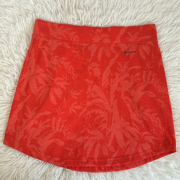 Columbia Pink Floral Stretchy Mini Skirt Small - Picture 3 of 9